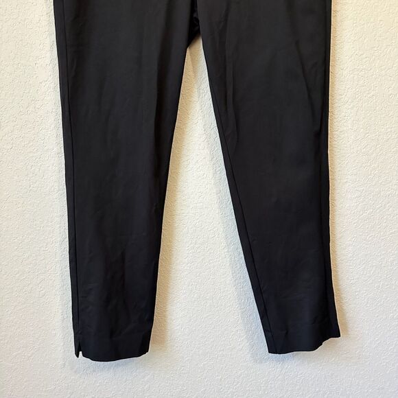 SOFT SURROUNDINGS Flat Front Slim Fit Pull-On Pants Stretch in Black - Picture 4 of 12